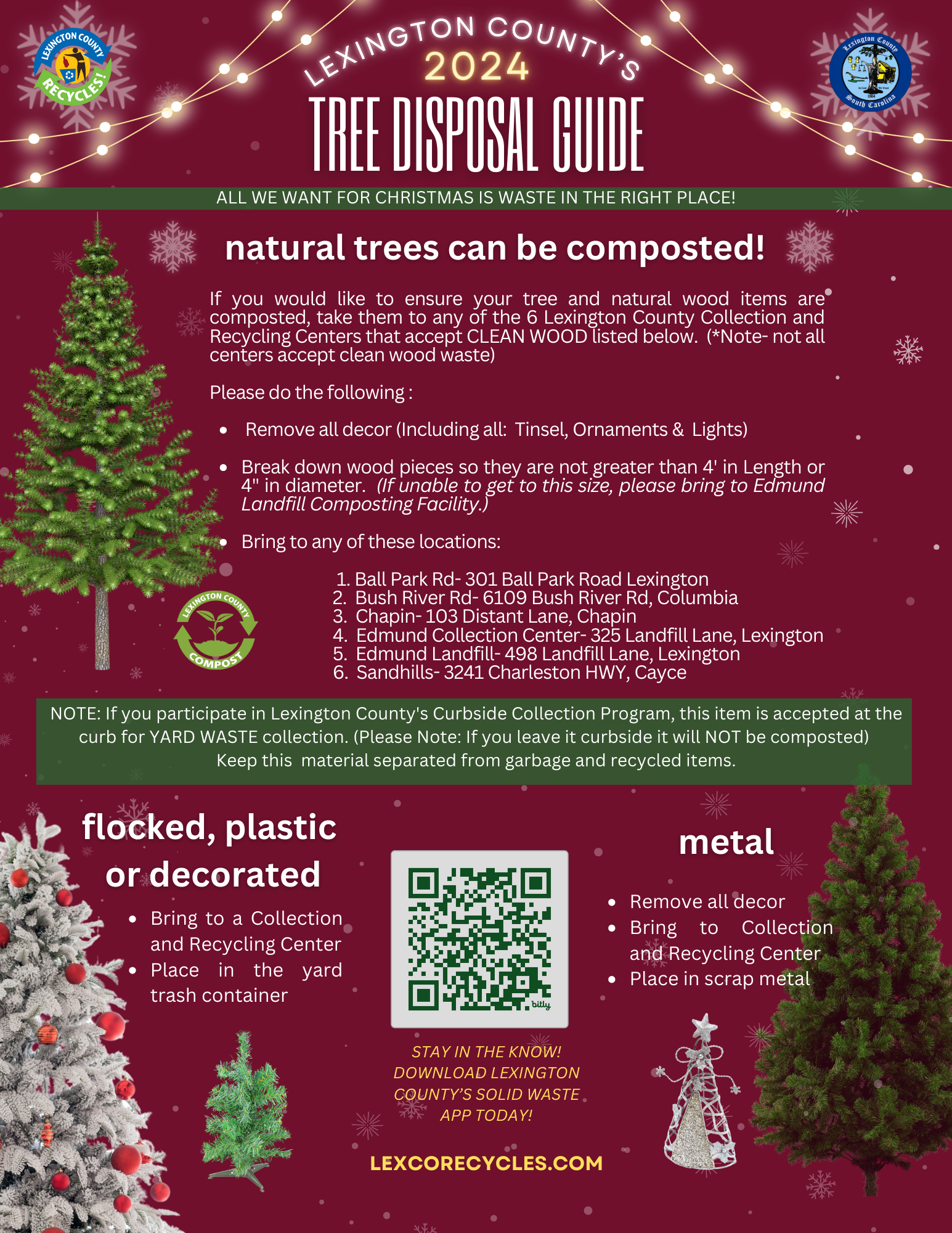 Holiday Tree Disposal 2024