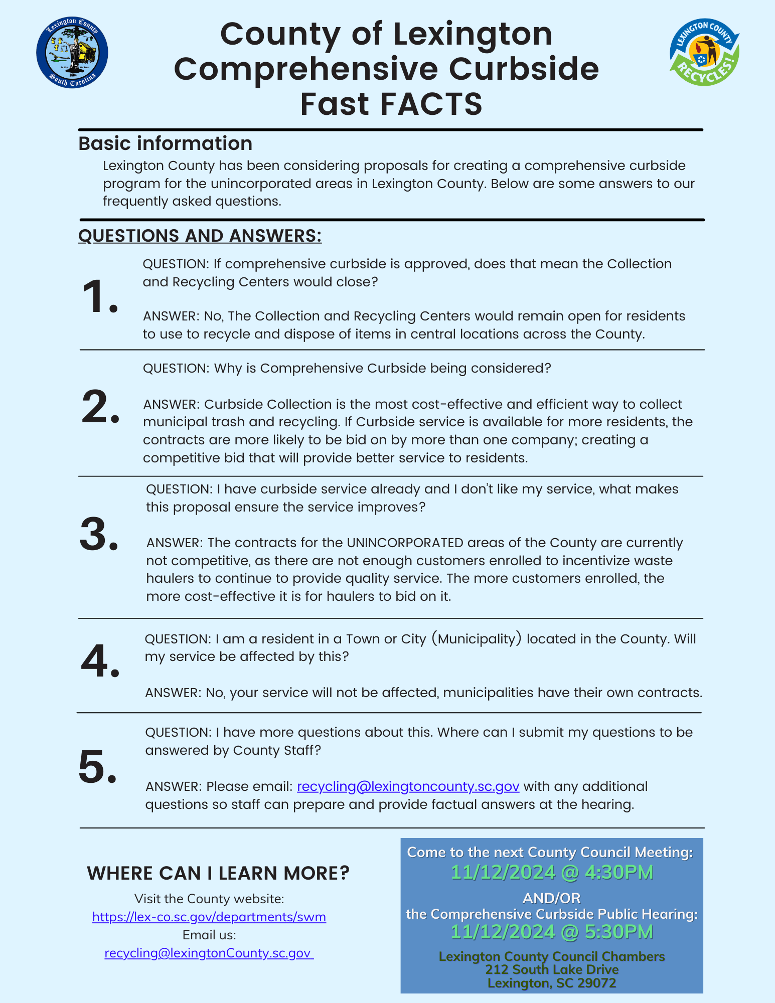 5 Q&A Fact Sheet Comprehensive Curbside 24