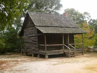 Image of Outside View of Corley Log House