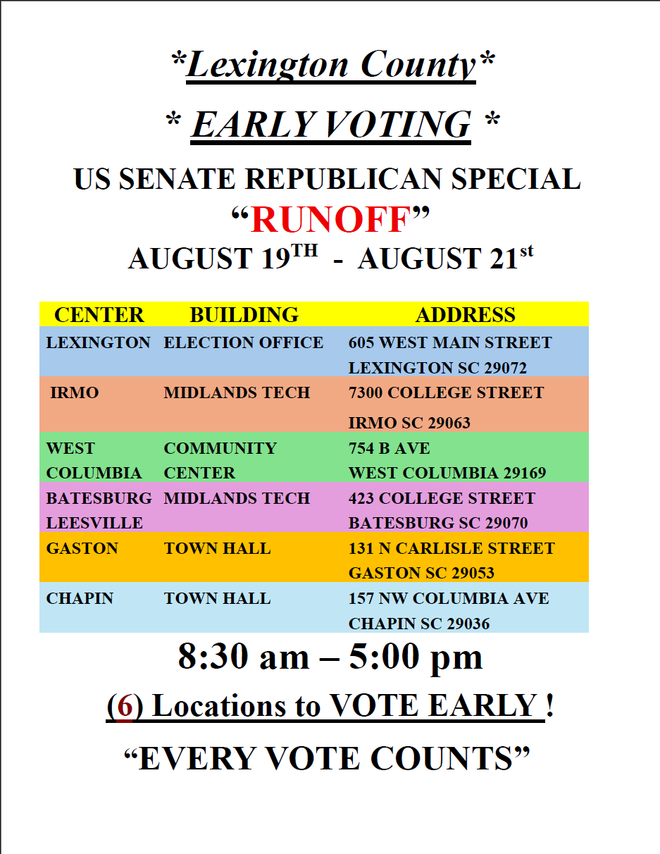 EARLY VOTING NEW FLYER RUNOFF