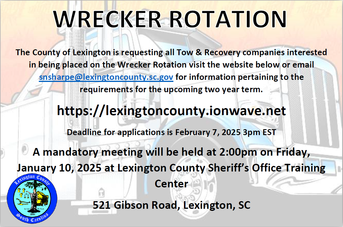 Wrecker Rotation Enrolment